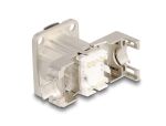 Delock D-Typ RJ45 Einbaubuchse mit LSA Anschluss Cat.6A STP Metall
