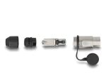 RJ45 Modularer Stecker feldkonfektionierbar Cat.6A mit robusten Kabelsteckergehäuse und Schutzkappe passend für die Delock Durchführungskupplungen 67061 und 67062 IP66 staub- und wasserdicht