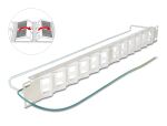 Delock 19″ Keystone Patchpanel mit 24 neigbaren...