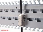 Delock 19″ Kabelabfangschiene für Netzwerkkabelverbinder mit LSA Anschluss 24 Port Metall