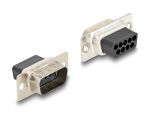 Delock D-Sub 9 Pin Stecker zu RJ12 Buchse Montagesatz weiß