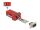Delock D-Sub 9 Pin Stecker zu RJ12 Buchse Montagesatz rot