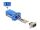 Delock D-Sub 9 Pin Stecker zu RJ12 Buchse Montagesatz blau