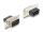 Delock D-Sub 9 Pin Stecker zu RJ12 Buchse Montagesatz blau