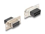 Delock D-Sub 9 Pin Buchse zu RJ12 Buchse Montagesatz blau
