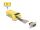 Delock D-Sub 9 Pin Buchse zu RJ12 Buchse Montagesatz gelb