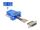 Delock D-Sub 15 Pin Buchse zu RJ12 Buchse Montagesatz blau