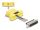 Delock D-Sub 25 Pin Stecker zu RJ12 Buchse Montagesatz gelb