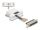 Delock D-Sub 25 Pin Buchse zu RJ12 Buchse Montagesatz weiß