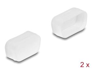 Delock Staubschutz für D-Sub 9 / D-Sub 15 VGA Stecker 2 Stück transparent