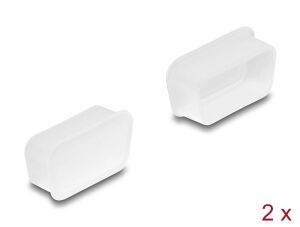 Delock Staubschutz für D-Sub 9 / D-Sub 15 VGA Buchse 2 Stück transparent