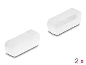 Delock Staubschutz für D-Sub 15 Stecker 2 Stück transparent