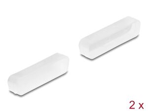 Delock Staubschutz für D-Sub 25 Stecker 2 Stück transparent