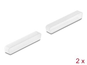 Delock Staubschutz für D-Sub 37 Buchse 2 Stück transparent