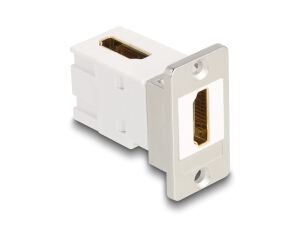 Delock Panel Mount HDMI Buchse zu Buchse 90° gewinkelt 8K 60 Hz konisch