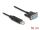 Delock USB 2.0 zu Seriell RS-232 Adapter Sub-D 9 Buchse mit Schrauben kompaktem Steckergehäuse 50 cm FTDI