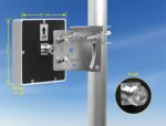 Delock WiFi 5800 MHz Antenne N Buchse 15 dBi direktional Wand- und Mastmontage outdoor weiß