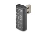 Delock Adapter USB 10 Gbps Typ-A Stecker zu Typ-A Buchse, links gewinkelt Aluminiumgehäuse