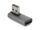 Delock Adapter USB 10 Gbps Typ-A Stecker zu Typ-A Buchse, links gewinkelt Aluminiumgehäuse