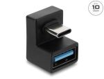 Delock Adapter 10 Gbps USB Type-C™ Stecker zu USB Typ-A Buchse, U-Form