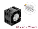 Delock DC Axiallüfter 12 V, 40 x 40 x 28 mm