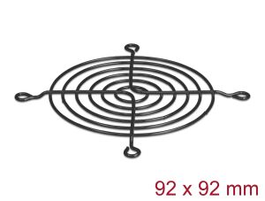 Delock Lüftergitter 92 x 92 mm schwarz