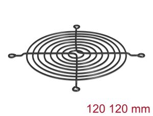 Delock Lüftergitter 120 x 120 mm schwarz