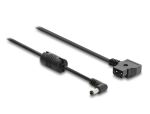 Delock D-Tap Spiralkabel zu DC 5,5 x 2,1 mm Stecker mit Ferritkern 1 m