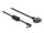 Delock D-Tap Spiralkabel zu DC 5,5 x 2,1 mm Stecker mit Ferritkern 1 m
