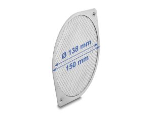 Delock Lüftergitter 172 x 150 mm Aluminium – Lüfter Staubfilter mit Edelstahl-Filtergewebe