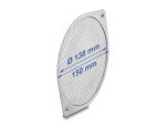Delock Lüftergitter 172 x 150 mm Aluminium – Lüfter Staubfilter mit Edelstahl-Filtergewebe
