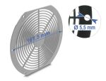 Delock Lüftergitter mit Staubfilter rund 172 x 150 mm schwarz