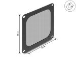 Delock Lüftergitter mit Staubfilter magnetisch für PC-Gehäuse 92 x 92 mm schwarz