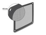 Delock Lüftergitter mit Staubfilter magnetisch für PC-Gehäuse 140 x 140 mm schwarz