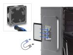Delock Lüftergitter mit Staubfilter magnetisch für PC-Gehäuse 140 x 140 mm schwarz