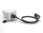 Delock Netzwerkkabel RJ45 Stecker zu RJ45 Stecker Cat.6 STP mit Verschlusskappe Outdoor IP68 staub- und wasserdicht schwarz 1 m