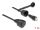 Delock Netzwerkkabel RJ45 Stecker zu RJ45 Stecker Cat.6 STP mit Verschlusskappe Outdoor IP68 staub- und wasserdicht schwarz 1 m