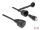 Delock Netzwerkkabel RJ45 Stecker zu RJ45 Stecker Cat.6 STP mit Verschlusskappe Outdoor IP68 staub- und wasserdicht schwarz 2 m