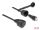 Delock Netzwerkkabel RJ45 Stecker zu RJ45 Stecker Cat.6 STP mit Verschlusskappe Outdoor IP68 staub- und wasserdicht schwarz 3 m