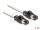 Delock Netzwerkkabel RJ45 Stecker zu Stecker Cat.6A S/FTP mit drehbarer Farbmarkierung 1 m weiß