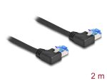 Delock RJ45 Netzwerkkabel Cat.6A S/FTP links gewinkelt 2...
