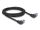 Delock RJ45 Netzwerkkabel Cat.6A S/FTP links gewinkelt 2 m schwarz