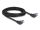 Delock RJ45 Netzwerkkabel Cat.6A S/FTP links gewinkelt 3 m schwarz