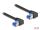 Delock RJ45 Netzwerkkabel Cat.6A S/FTP rechts gewinkelt 3 m schwarz