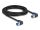 Delock RJ45 Netzwerkkabel Cat.6A S/FTP rechts gewinkelt 3 m schwarz