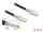 Delock RJ45 Netzwerkkabel Cat.6A S/FTP mit Secure Clips Set 0,5 m schwarz