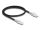 Delock RJ45 Netzwerkkabel Cat.6A S/FTP mit Secure Clips Set 0,5 m schwarz