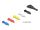 Delock RJ45 Netzwerkkabel Cat.6A S/FTP mit Secure Clips Set 0,5 m schwarz