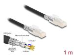 Delock RJ45 Netzwerkkabel Cat.6A S/FTP mit Secure Clips...