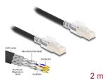 Delock RJ45 Netzwerkkabel Cat.6A S/FTP mit Secure Clips...